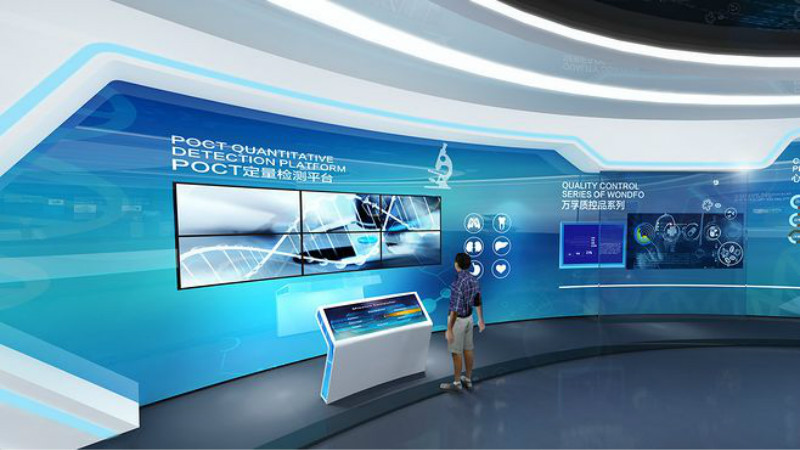 西安展廳設計公司富華科技展廳設計